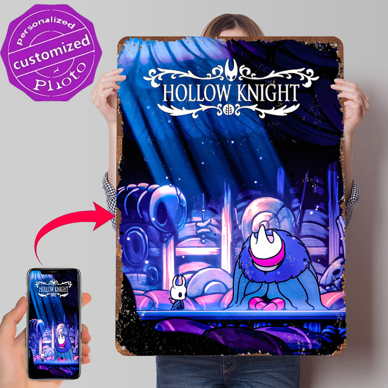 Retro Knight Gaming - Hollow Knight Game Art Gedrukte Poster