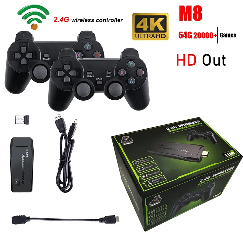 Retro Gaming Joystick - Video Game Console 2.4G Dubbele Draadloze