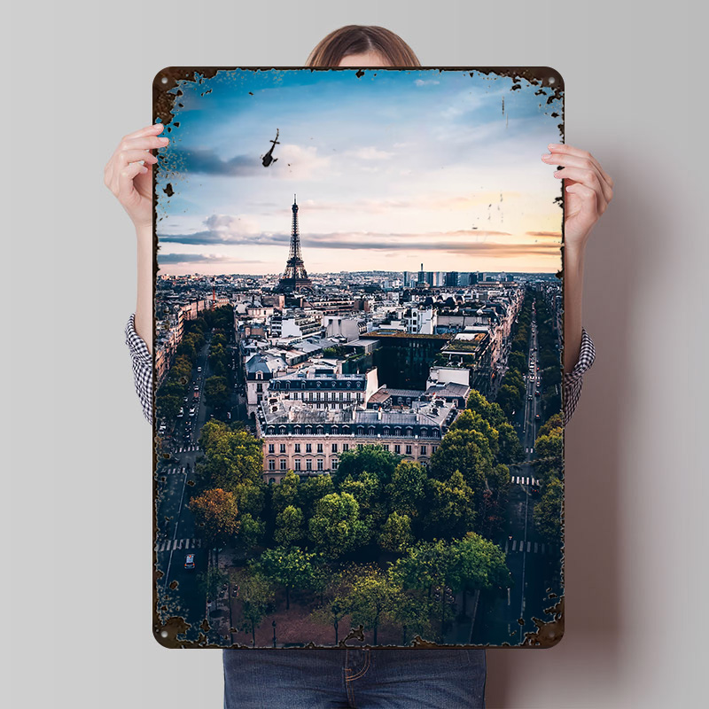 Retro Gaming Paris - Parijs Poster Aangepaste Vintage Metalen Borden