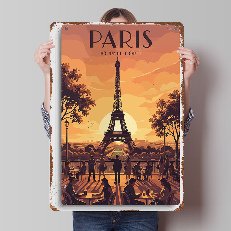 Retro Gaming Paris - Paris Journée Dorée Travel Printing Poster
