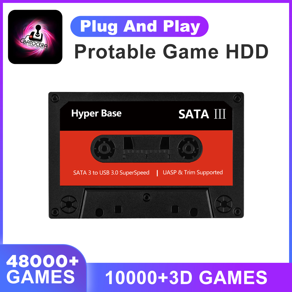 Retro Gaming System - Batocera 35.Linux 500G Externe Hdd-Game Harde