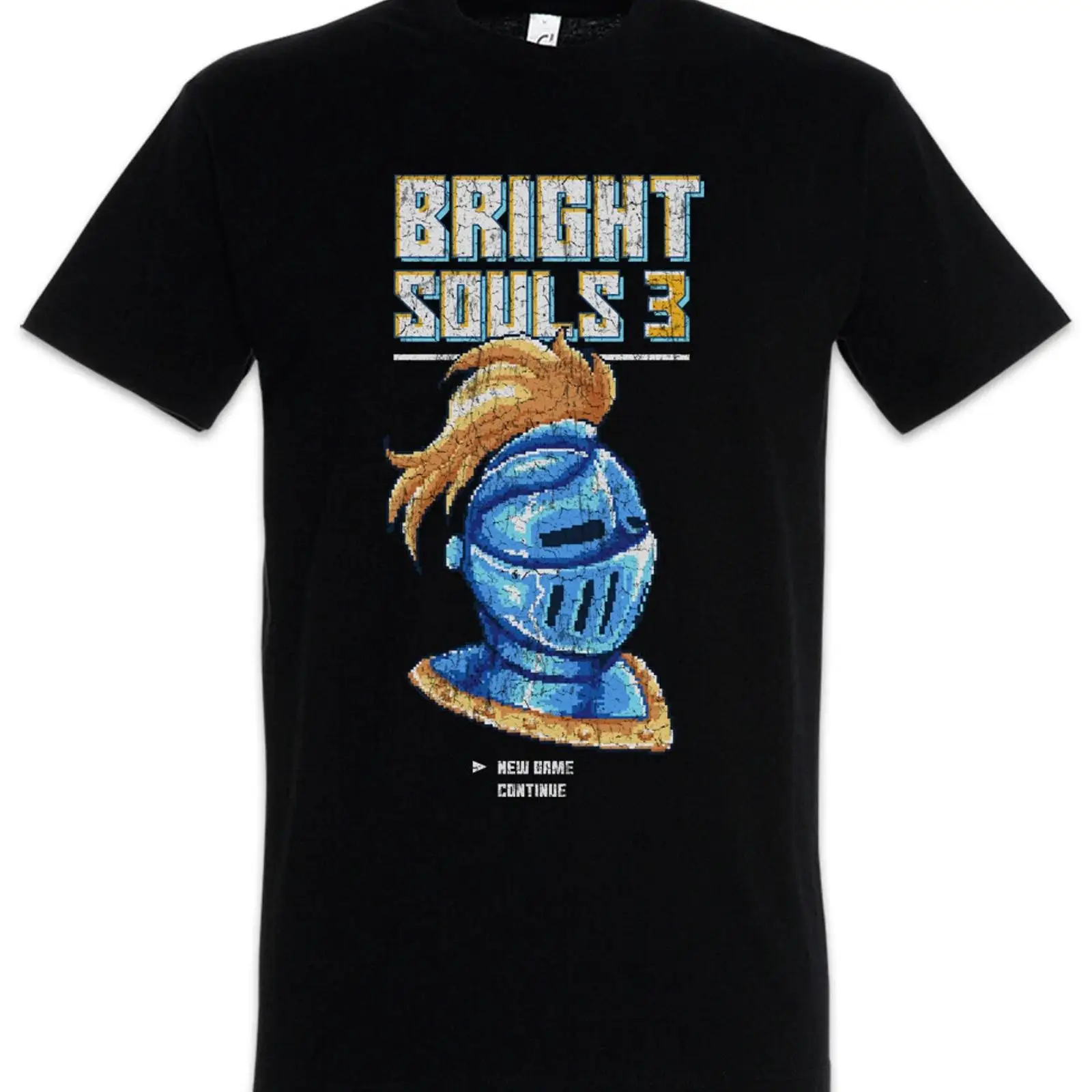 Retro Knight Gaming - Bright Souls 3 T-shirt Pixel 8