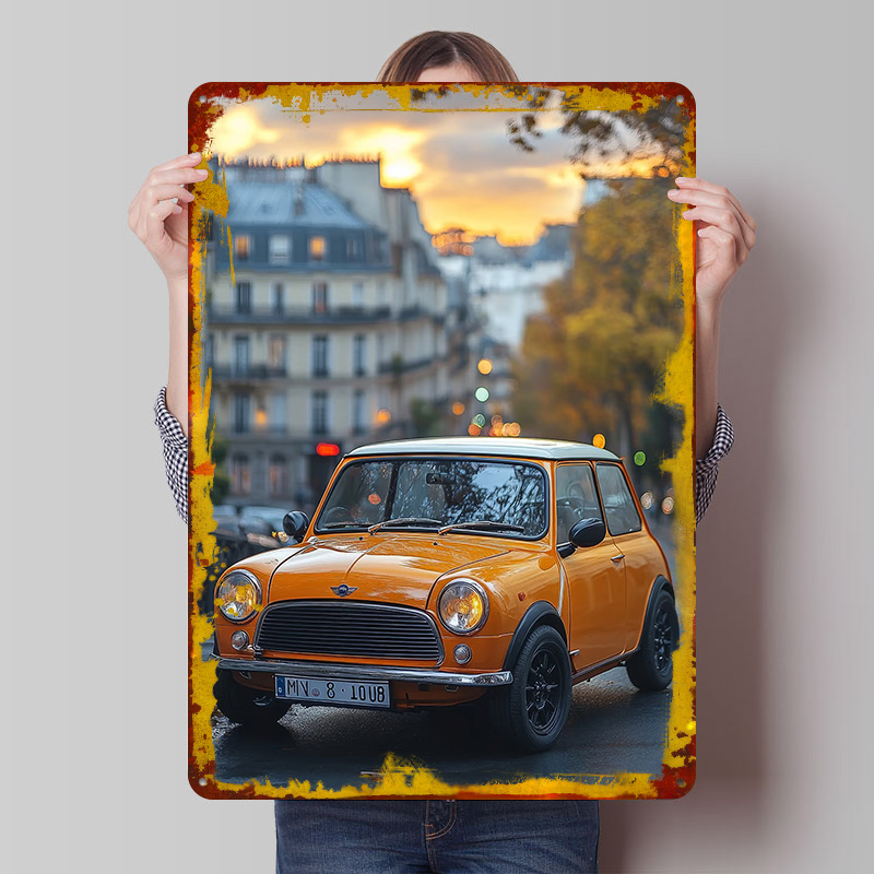 Retro Gaming Paris - Klassieke Britse auto Cooper in Parijs