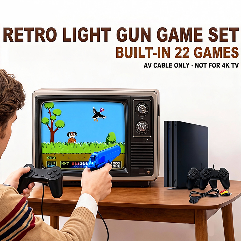 Retro Gaming Light Gun - PS 4-stijl gameconsole set met 22