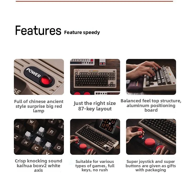Retro87C64 retro mechanisch ga - Retro Gaming Universe recensie en prijs