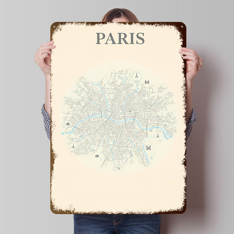 Parijs Stadskaart Blikken Post - Retro Gaming Paris recensie en prijs