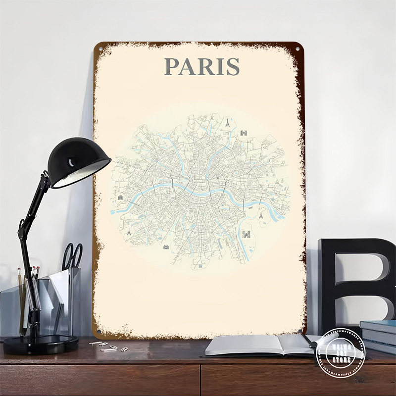 Parijs Stadskaart Blikken Post - Retro Gaming Paris recensie en prijs
