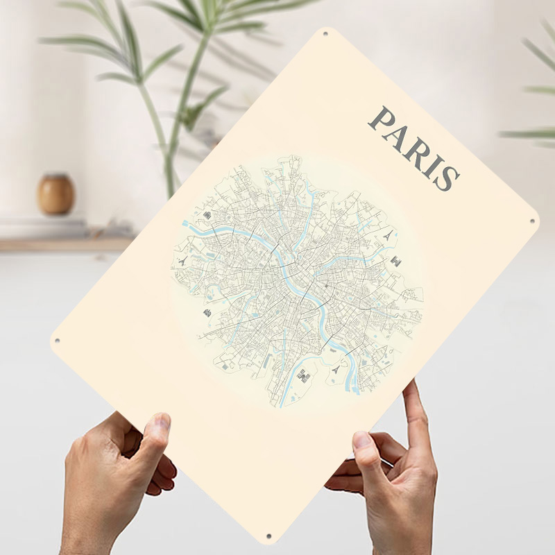 Parijs Stadskaart Blikken Post - Retro Gaming Paris recensie en prijs