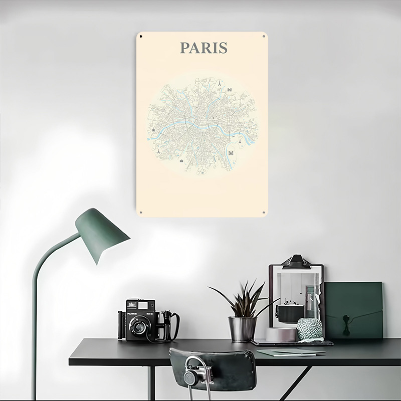 Parijs Stadskaart Blikken Post - Retro Gaming Paris recensie en prijs