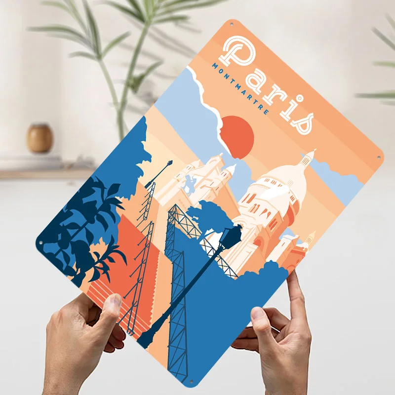 Parijs Montmartre Reisposter o - Retro Gaming Paris recensie en prijs