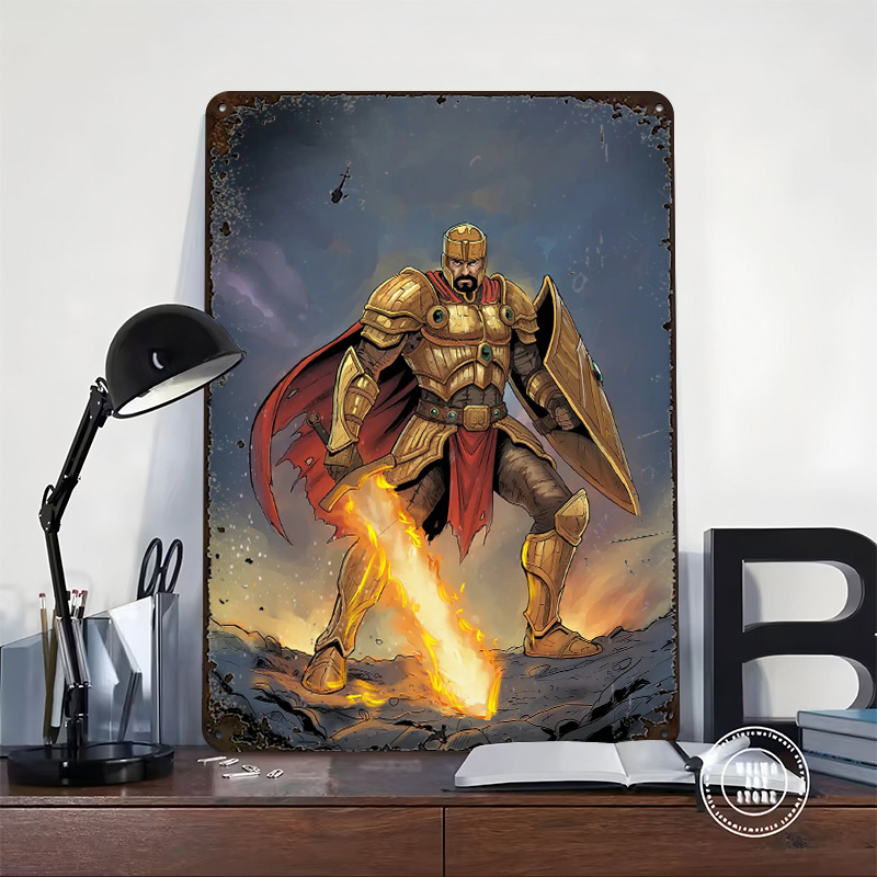 Gouden Ridder Met Vlammende Zw - Retro Knight Gaming recensie en prijs