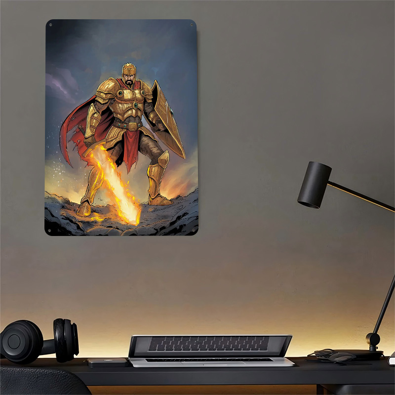 Gouden Ridder Met Vlammende Zw - Retro Knight Gaming recensie en prijs