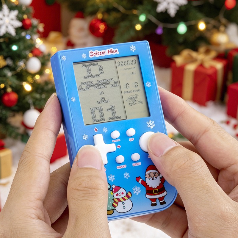 Retro Kerst Brick Game Console - Retro Gaming Festival recensie en prijs