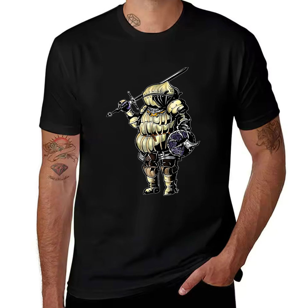 Katoenen T-shirt met korte mou - Retro Knight Gaming recensie en prijs