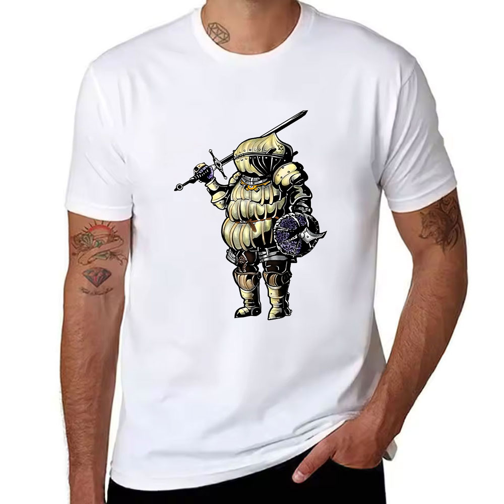 Katoenen T-shirt met korte mou - Retro Knight Gaming recensie en prijs