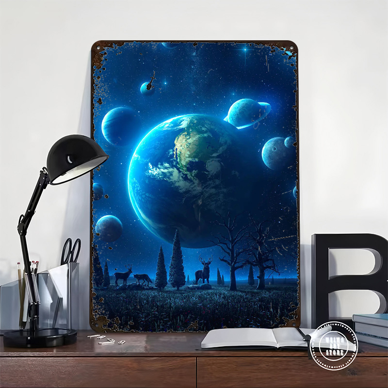 Blue Universe Lightly 3D Poste - Retro Gaming Universe recensie en prijs